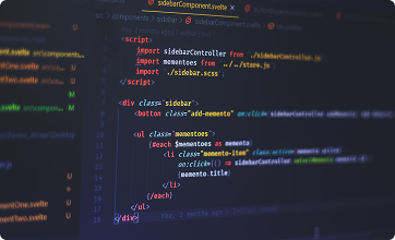 Developer coding Carter platform features for retail media automation